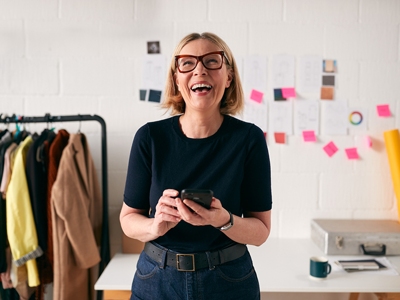 happy woman for her approved home mortgage